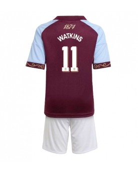 Billige Fotballdrakt Aston Villa Ollie Watkins #11 Replika Hjemmedraktsett Barn 2025-26 Kortermet (med bukser)